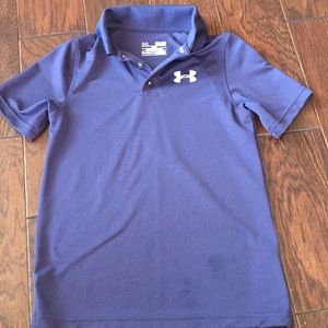 Youth small navy Under Armour polo shirt